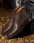 Crockett & Jones - Molton Dark Brown Rough-Out Suede Boots SHOES Crockett & Jones