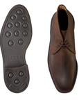 Crockett & Jones - Molton Dark Brown Rough-Out Suede Boots SHOES Crockett & Jones
