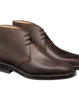 Crockett & Jones - Molton Dark Brown Rough-Out Suede Boots SHOES Crockett & Jones