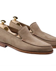 Crockett & Jones - Salcombe Khaki Suede Unstructured Loafer SHOES Crockett & Jones