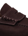 Crockett & Jones - Seaton Dark Oak Suede Unstructured Loafer SHOES Crockett & Jones