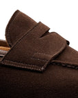 Crockett & Jones - Sydney Dark Brown Suede Loafers - City Rubber Sole SHOES Crockett & Jones
