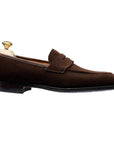 Crockett & Jones - Sydney Dark Brown Suede Loafers - City Rubber Sole SHOES Crockett & Jones