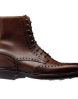 Crockett & Jones - Islay Dark Brown Scotch Grain Derby Boots SHOES Crockett & Jones