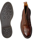 Crockett & Jones - Islay Dark Brown Scotch Grain Derby Boots SHOES Crockett & Jones