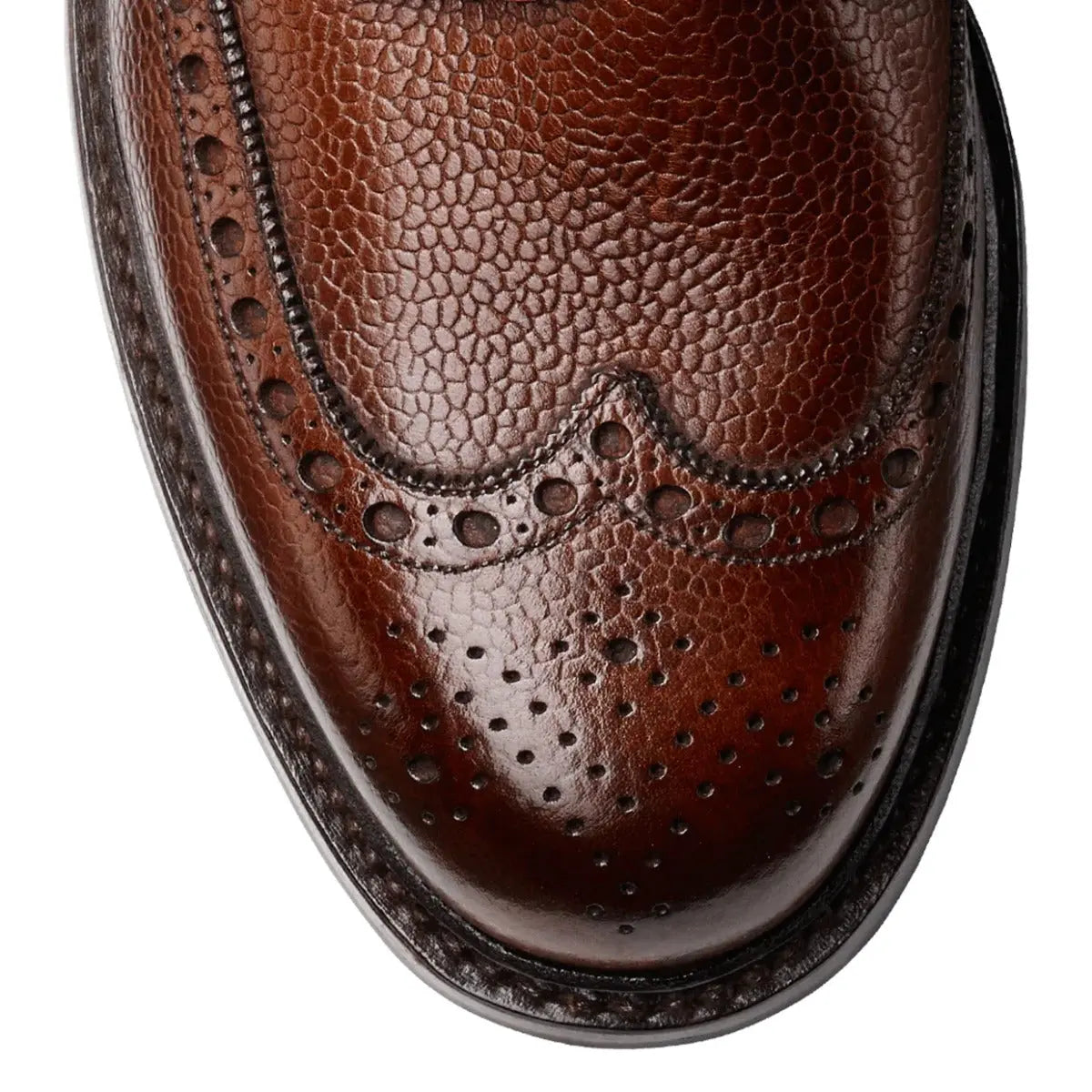 Crockett & Jones - Islay Dark Brown Scotch Grain Derby Boots SHOES Crockett & Jones