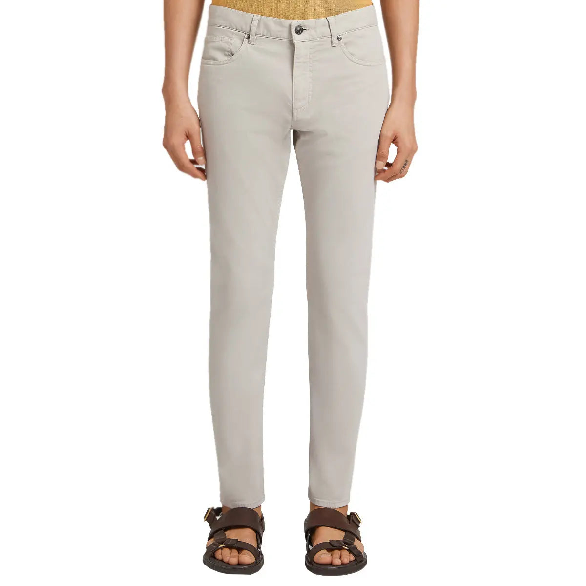 Branded white jeans clearance