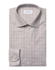 Eton - Beige Checked Signature Twill Slim Fit Shirt L/S SHIRTS Eton