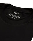 Eton - Black Filo di Scozia Slim Fit T-shirt TEE SHIRTS Eton