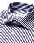 Eton - Dark Blue Bengal Stripe Contemporary Fit Shirt L/S SHIRTS Eton