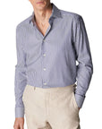 Eton - Dark Blue Bengal Stripe Contemporary Fit Shirt L/S SHIRTS Eton