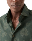 Eton - Green Floral Print Contemporary Fit Flannel Shirt L/S SHIRTS Eton
