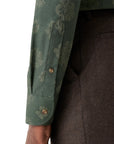 Eton - Green Floral Print Contemporary Fit Flannel Shirt L/S SHIRTS Eton