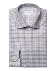 Eton - Grey Checked Signature Twill Slim Fit Shirt L/S SHIRTS Eton