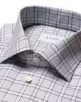 Eton - Grey Checked Signature Twill Slim Fit Shirt L/S SHIRTS Eton