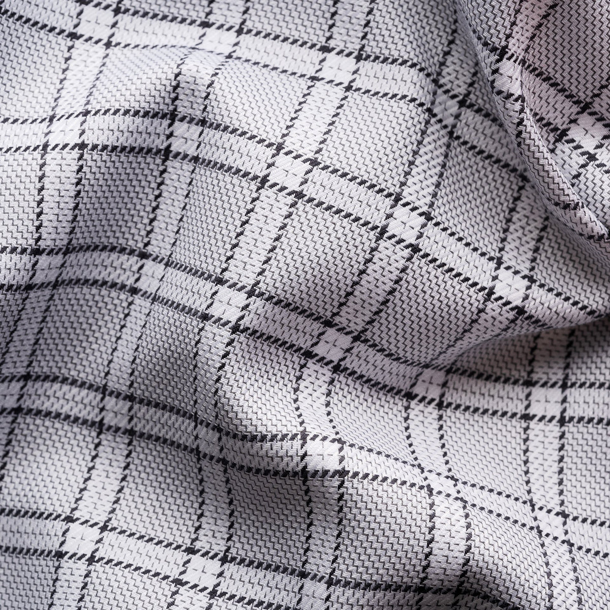Eton - Grey Checked Signature Twill Slim Fit Shirt L/S SHIRTS Eton