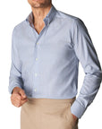 Eton - Light Blue Bengal Stripe Oxford Slim Fit Shirt L/S SHIRTS Eton