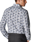 Eton - Light Blue Floral Print Slim Fit Shirt L/S SHIRTS Eton