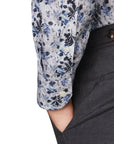 Eton - Light Blue Floral Print Slim Fit Shirt L/S SHIRTS Eton