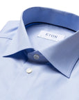 Eton - Light Blue Houndstooth Contemporary Fit Shirt L/S SHIRTS Eton
