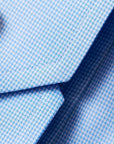 Eton - Light Blue Houndstooth Contemporary Fit Shirt L/S SHIRTS Eton