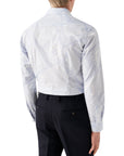 Eton - Light Blue Patchwork Contemporary Fit Twill Shirt L/S SHIRTS Eton