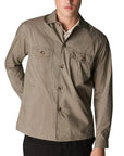 Eton - Light Brown Wind Technical Overshirt L/S SHIRTS Eton