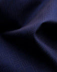 Eton - Navy Double-E Print Jacquard Slim Fit Shirt L/S SHIRTS Eton