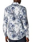 Eton - Navy Floral Print Cotton-Tencel™ Slim Fit Shirt L/S SHIRTS Eton