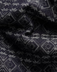 Eton - Navy Geometric Jacquard Denim Resort Shirt S/S SHIRTS Eton
