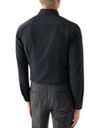 Eton - Navy Mélange Four-Way Stretch Slim Fit Shirt L/S SHIRTS Eton