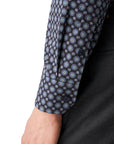 Eton - Navy Medallion Print Signature Twill Contemporary Fit Shirt L/S SHIRTS Eton