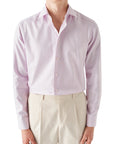 Eton - Pink Houndstooth King Twill Contemporary Fit Shirt L/S SHIRTS Eton