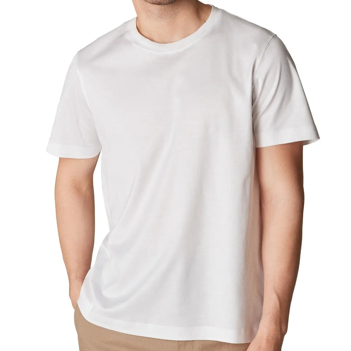Eton - White Filo di Scozia T-shirt TEE SHIRTS Eton