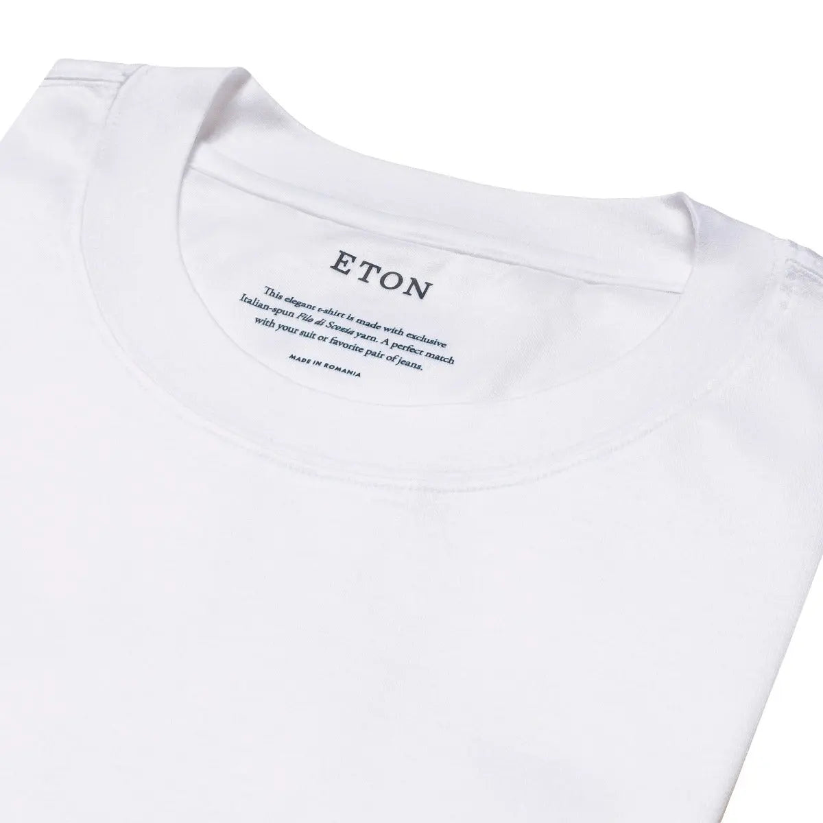 Eton - White Filo di Scozia T-shirt TEE SHIRTS Eton