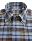 Robert Old - Green Herringbone Check Flannel Long Sleeve Shirt L/S SHIRTS Robert Old