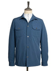 Moorer - Blue ‘Atlas’ Technical Overshirt BLOUSONS MooRER