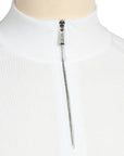 Moorer - White 'Basoli' Cotton Quarter Zip Jumper KNITWEAR MooRER