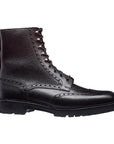 Crockett & Jones - Islay Black Scotch Grain Derby Boots SHOES Crockett & Jones