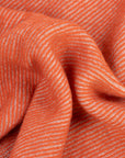 Moorer - Burnt Orange Vanisé Knit Wool Cashmere Half-Zip Sweater KNITWEAR MooRER
