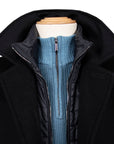 Moorer - Navy ‘Monferrato’ Cashmere & Virgin Wool Longline Coat OVERCOATS MooRER