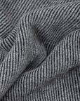 Moorer - Dark Grey Vanisé Knit Wool Cashmere Half-Zip Sweater KNITWEAR MooRER