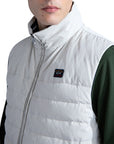 Paul & Shark - Cream Re.130 High Density Down Gilet BLOUSONS Paul & Shark