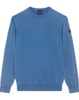 Paul & Shark - Light Blue Pima Cotton Crewneck Sweatshirt KNITWEAR Paul & Shark