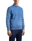 Paul & Shark - Light Blue Pima Cotton Crewneck Sweatshirt KNITWEAR Paul & Shark