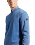 Paul & Shark - Light Blue Pima Cotton Crewneck Sweatshirt KNITWEAR Paul & Shark