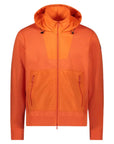 Paul & Shark - Orange Cotton & ECONYL® Full Zip Sweater KNITWEAR Paul & Shark