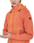Paul & Shark - Orange Cotton & ECONYL® Full Zip Sweater KNITWEAR Paul & Shark
