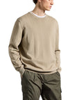 Paul & Shark - Pearl Grey Pima Cotton Crewneck Sweatshirt KNITWEAR Paul & Shark