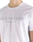 Paul & Shark - White Heritage Printed Organic Cotton T-Shirt TEE SHIRTS Paul & Shark